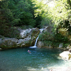 Picture of the cascade; a lovely natural pool and waterfall